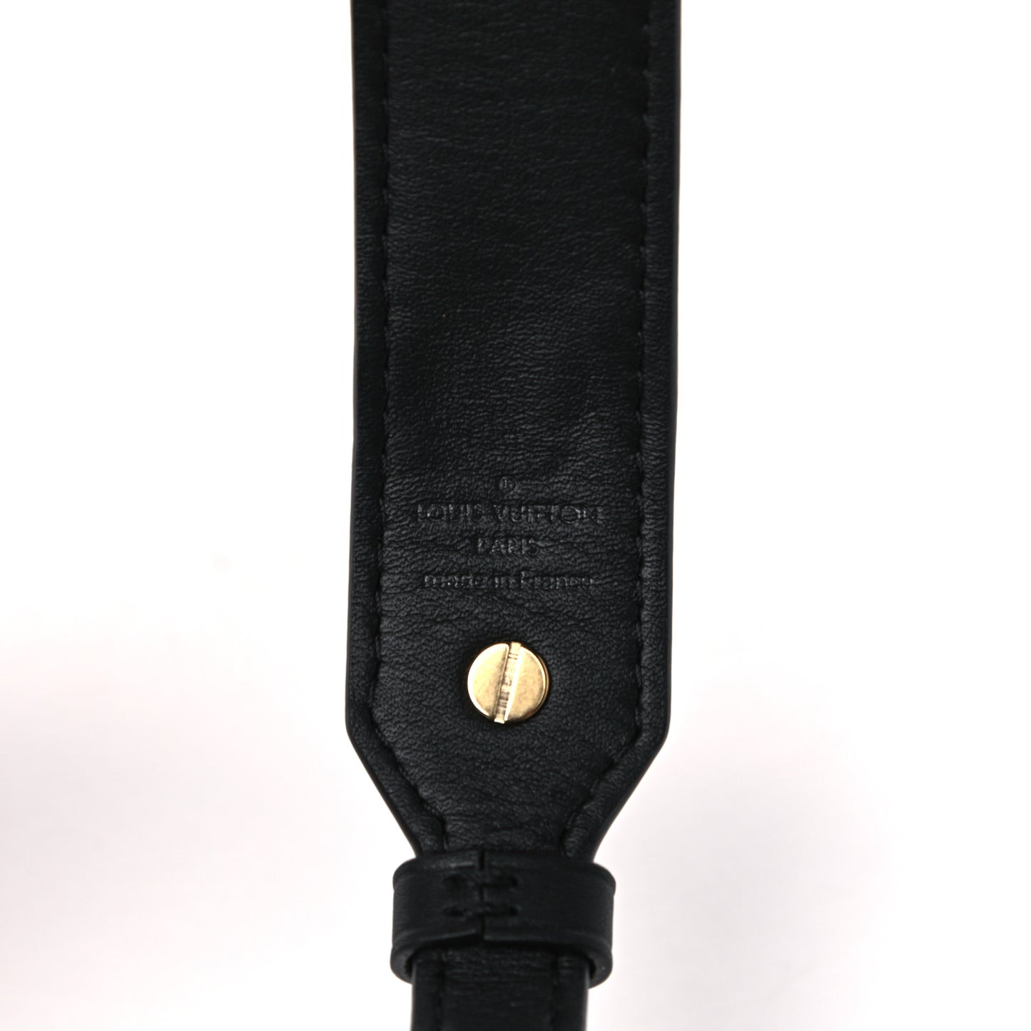 Reverse Monogram Bandouliere Shoulder Strap XL Black