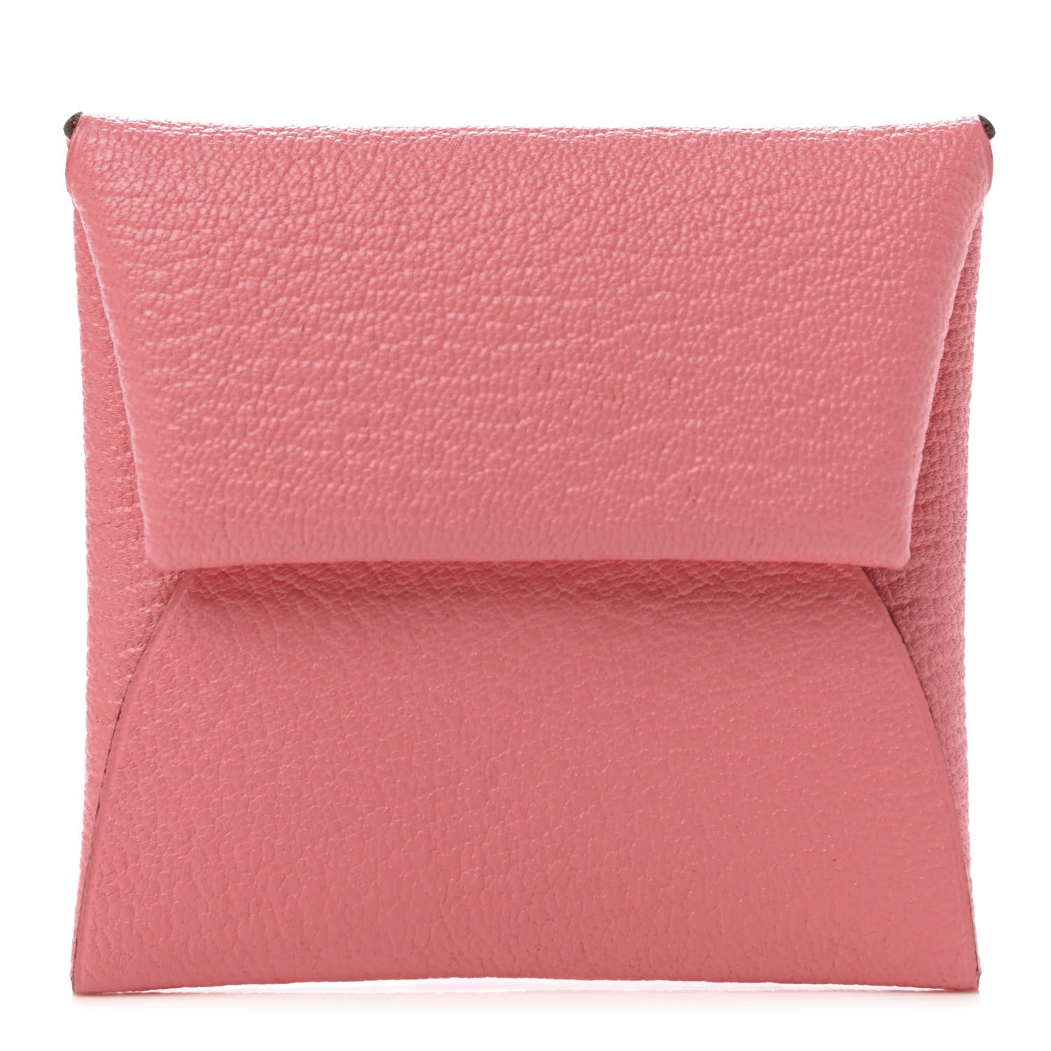Hermes Chevre Mysore Bastia Coin Purse Rose Ete 1 of 8