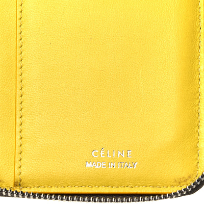 Celine Drummed Calfskin Zip Around Multifunction Wallet Souris 5 of 8
