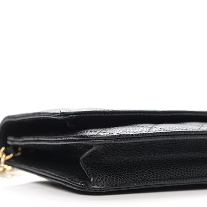 Chanel Caviar Quilted Wallet On Chain WOC Black 10 of 13