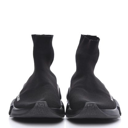 Balenciaga Neoprene Knit Womens Speed Sneakers 40 Black 2 of 9