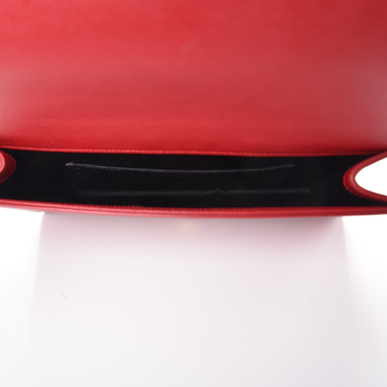 Saint Laurent Calfskin Monogram Large Belle De Jour Clutch Red 5 of 8