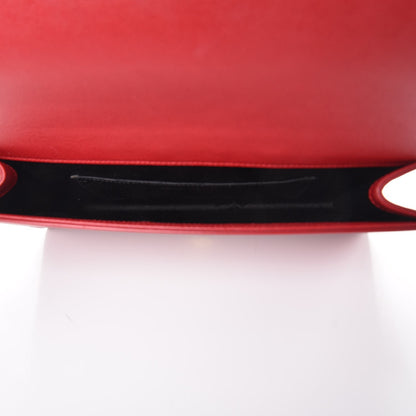 Saint Laurent Calfskin Monogram Large Belle De Jour Clutch Red 5 of 8