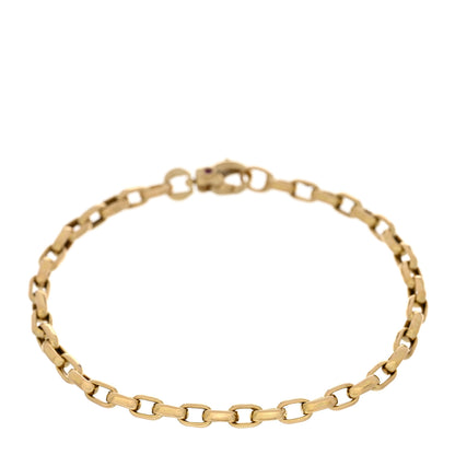 Roberto Coin 18K Yellow Gold Square Link Chain Bracelet 1 of 3