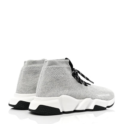 Balenciaga Sweatshirt Knit Womens Speed Lace Up Sneakers 38 Gris 4 of 6