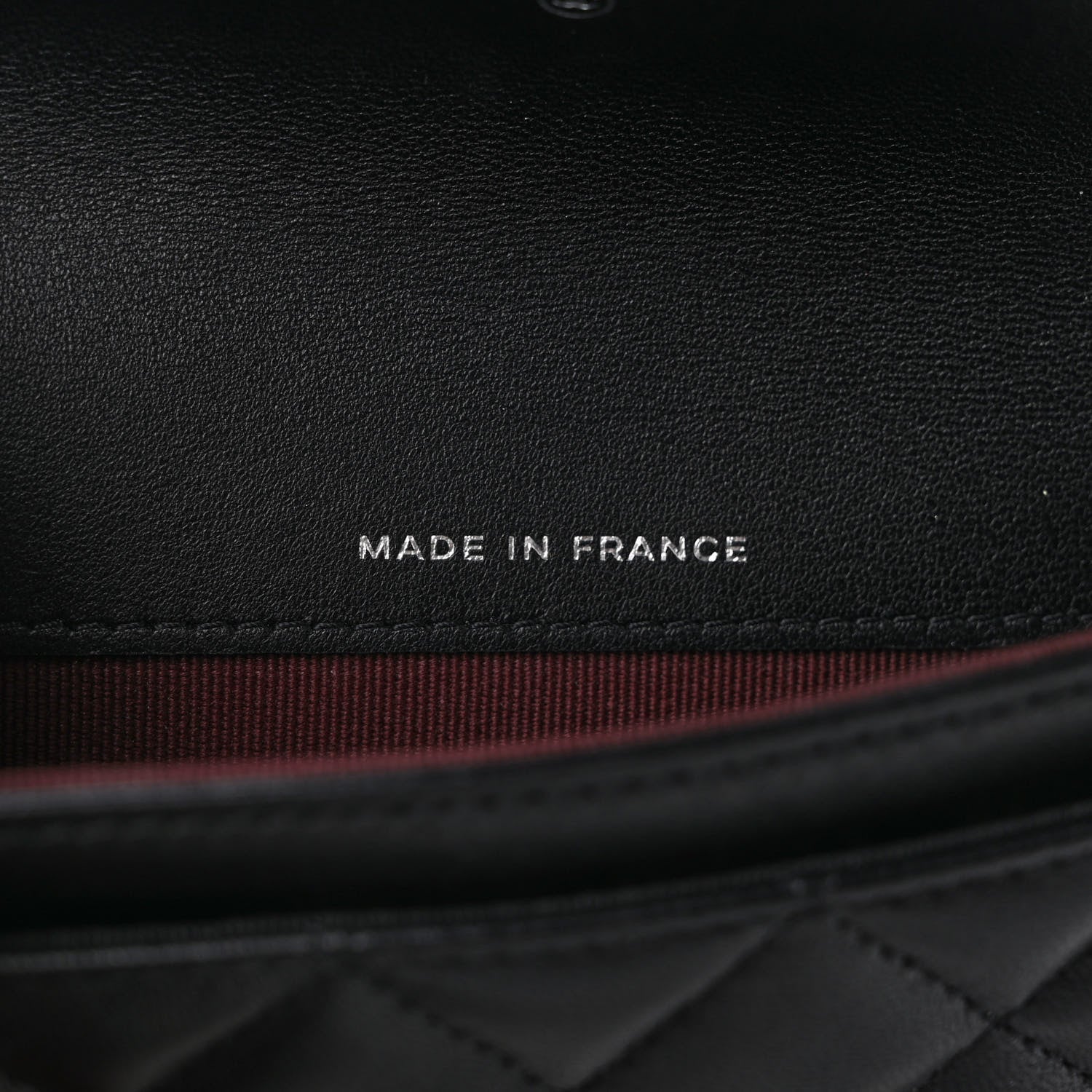 Chanel Lambskin Quilted Flap Card Holder Wallet Black 7 of 7