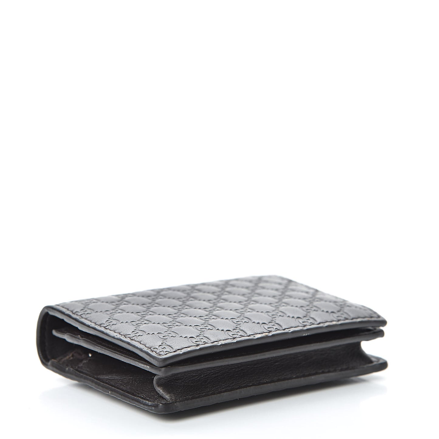 Microguccissima Card Case Wallet Black