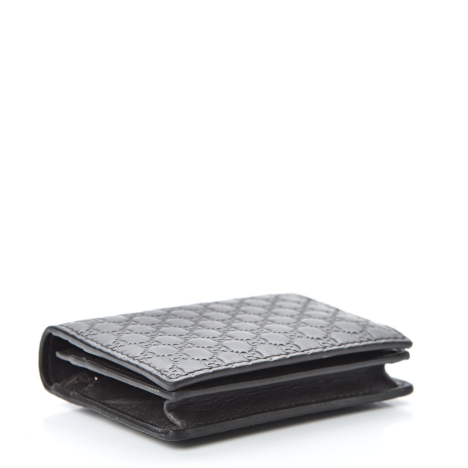 Gucci Microguccissima Card Case Wallet Black 4 of 13