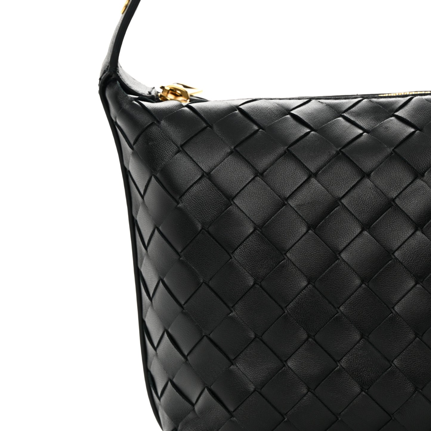Calfskin Nappa Intrecciato Mini Wallace Black