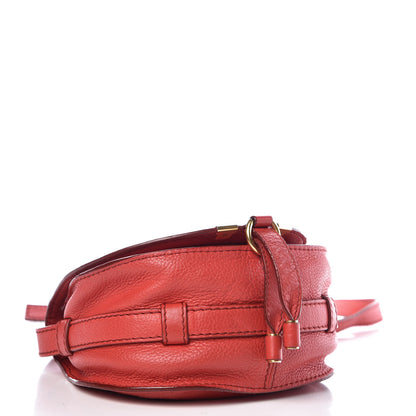 Chloe Calfskin Mini Marcie Round Crossbody Bag Red 4 of 9