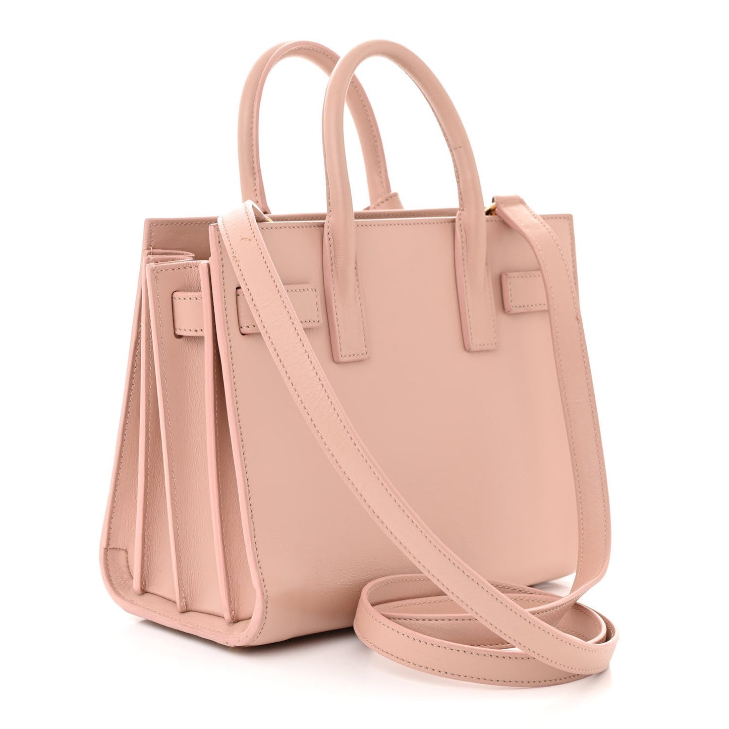 Calfskin Nano Sac De Jour Pale Pink