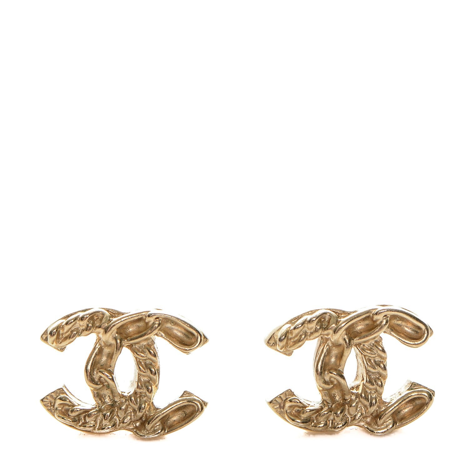 Chanel CC Chain Earrings Gold 1 of 5