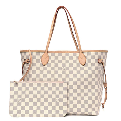 Louis Vuitton Damier Azur Neo Neverfull MM Rose Ballerine 1 of 4