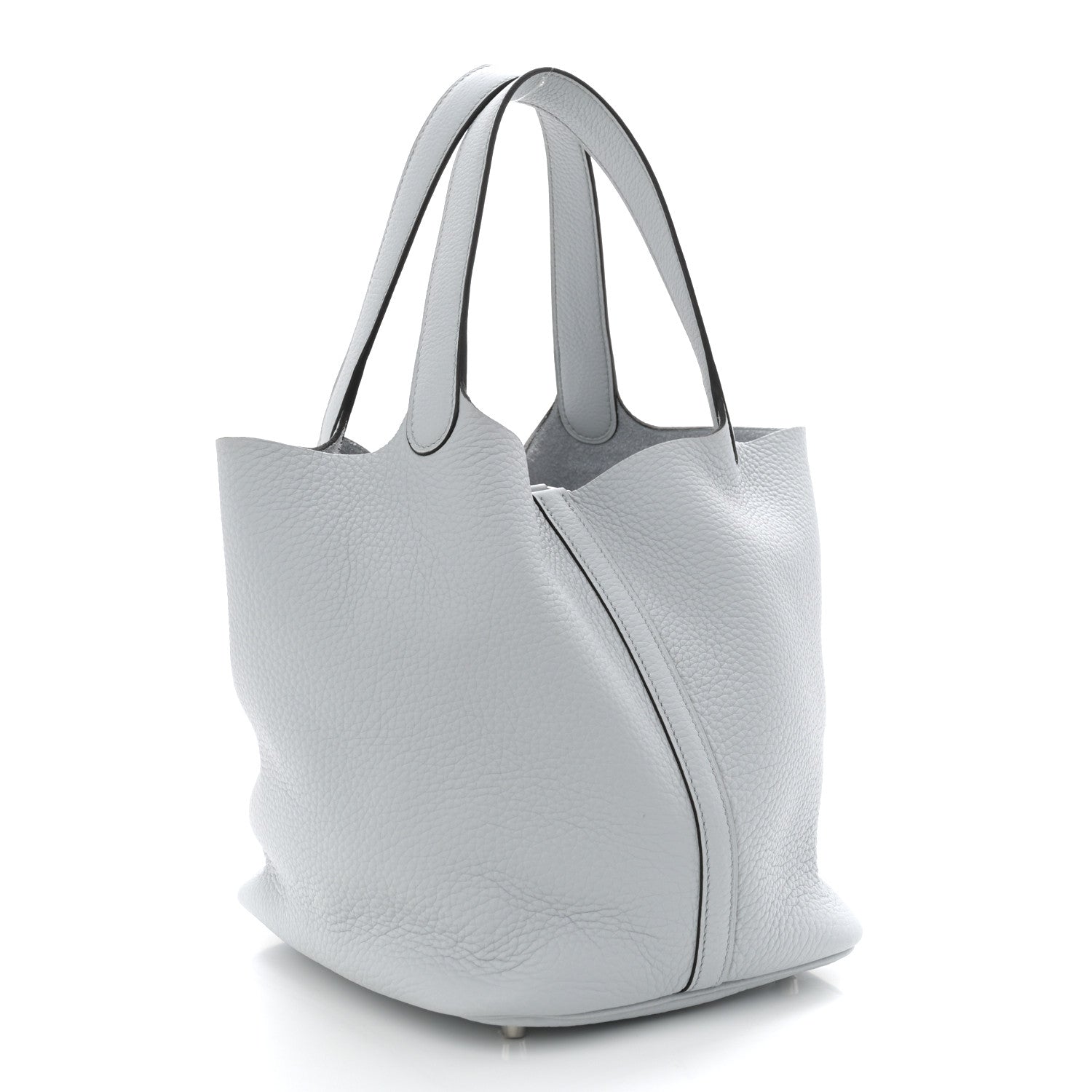 Hermes Taurillon Clemence Picotin Lock 22 MM Bleu Pale 3 of 11