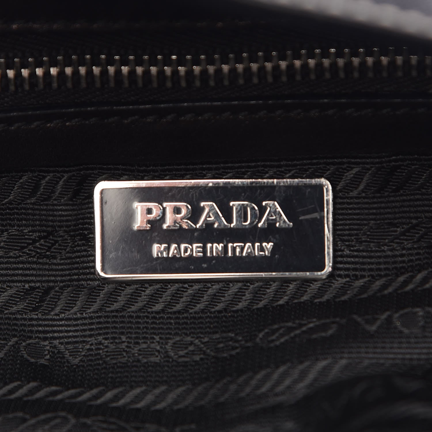 Prada Tessuto Nylon Vitello Foldover Pushlock Satchel Black 6 of 10