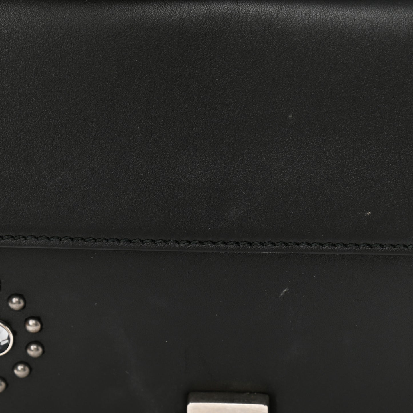 Calfskin Studded Small Dionysus Shoulder Bag Black