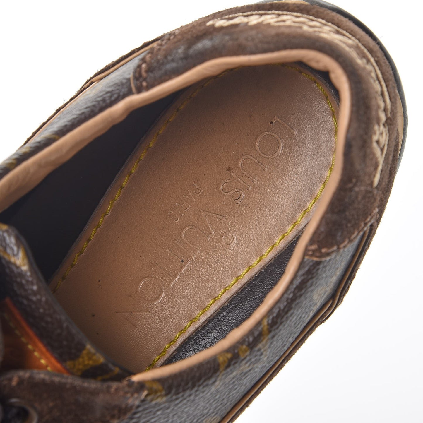 Monogram Suede Energie Sneakers 37.5 Brown