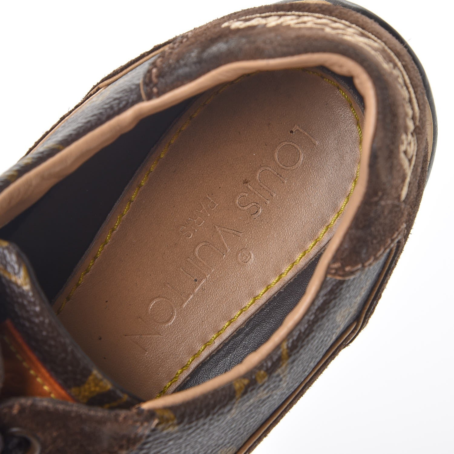Louis Vuitton Monogram Suede Energie Sneakers 37.5 Brown 9 of 11