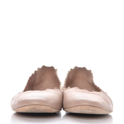 Chloe Calfskin Lauren Ballet Flats 38 Pink Tea 2 of 12