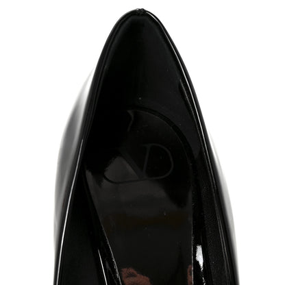 Valentino Garavani Patent Tonal One Stud 100mm Pumps 40.5 Black 8 of 9
