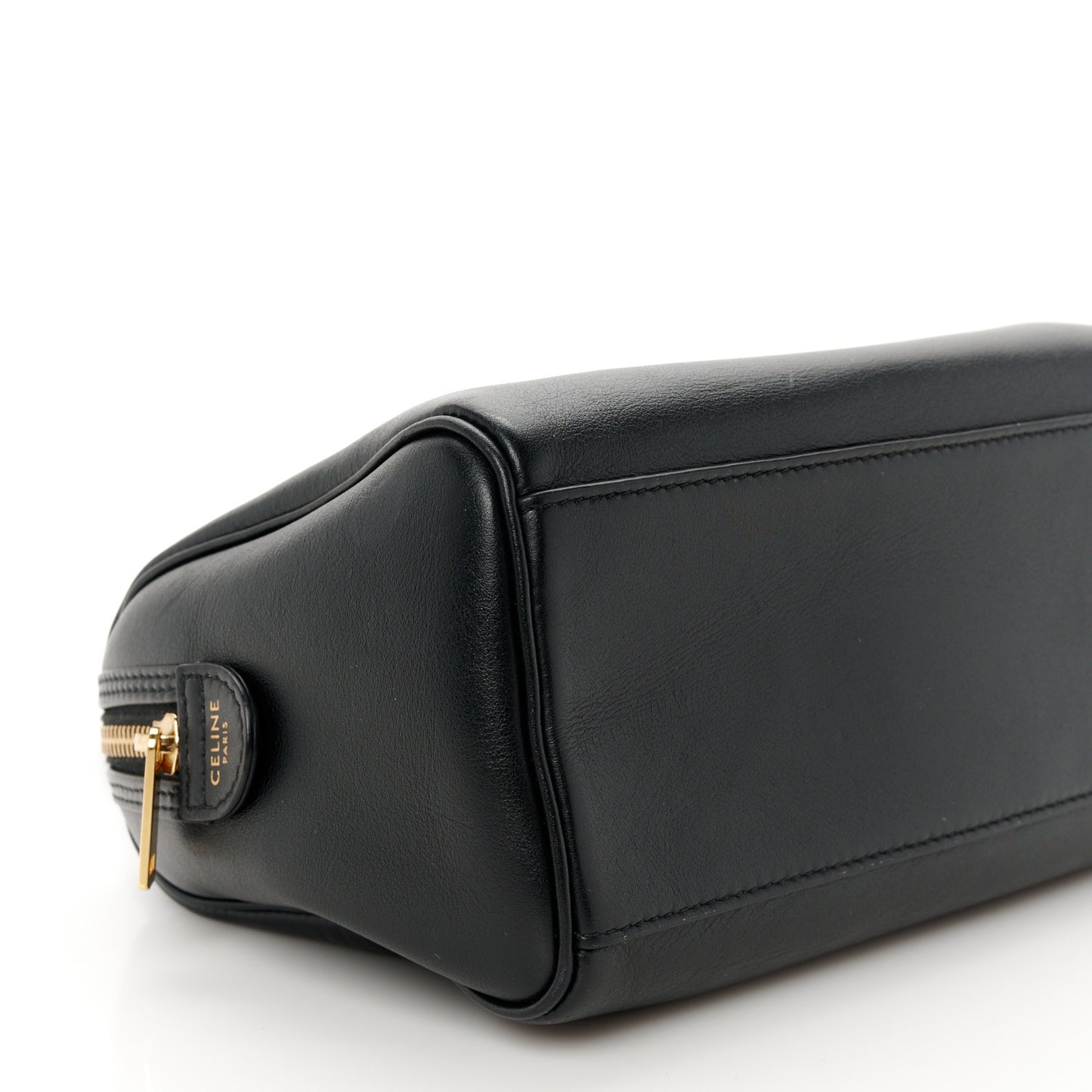 Smooth Calfskin Triomphe Small Boston Bag Black