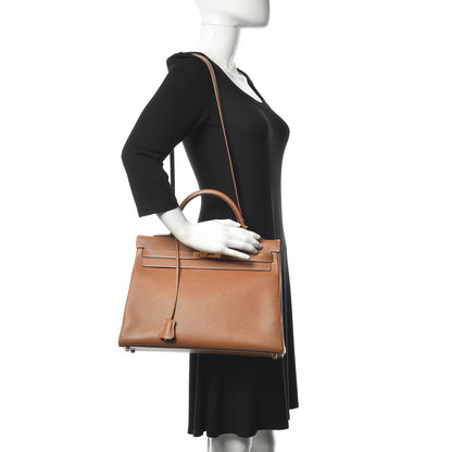 Hermes Courchevel Kelly Retourne 35 Gold 2 of 43