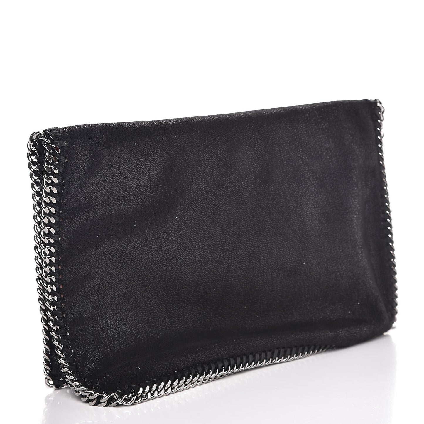 Shaggy Deer Falabella Fold Over Clutch Black