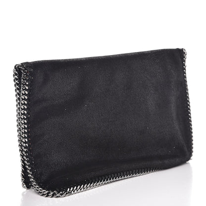 Stella McCartney Shaggy Deer Falabella Fold Over Clutch Black 3 of 9