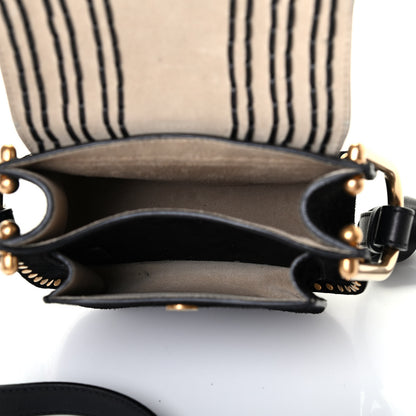 Chloe Suede Calfskin Braided Mini Hudson Shoulder Bag Black 4 of 4