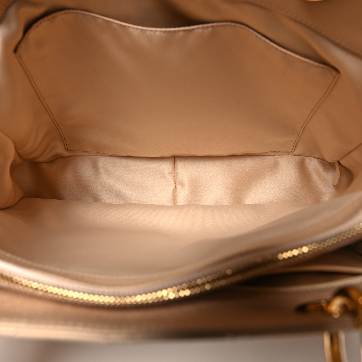 Caviar Quilted Grand Shopping Tote GST Beige Clair