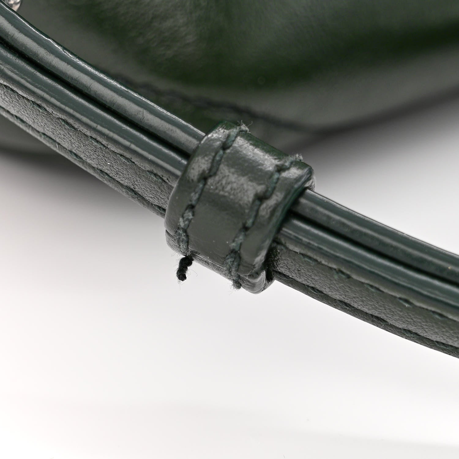 Saint Laurent Calfskin Y Quilted Monogram Toy Loulou Crossbody Bag Deep Green 12 of 13