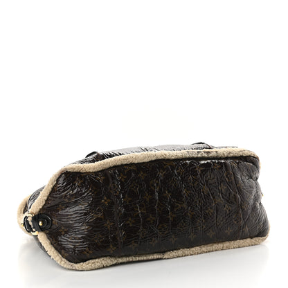 Louis Vuitton Patent Monogram Shearling Sac Thunder 4 of 9