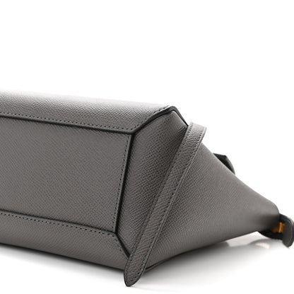 Celine Grained Calfskin Nano Belt Bag Grey 10 of 12