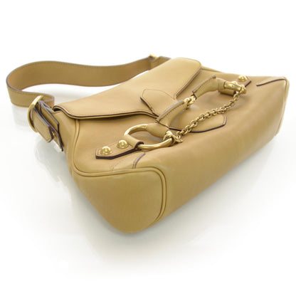 Gucci Leather Horsebit Flap Bag Tan 4 of 7