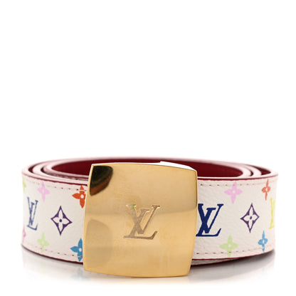 Louis Vuitton Monogram Multicolor Ceinture Belt 75 30 White 1 of 5