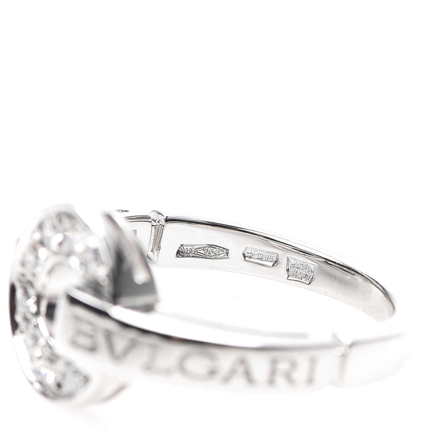 Bulgari 18K White Gold Diamond Bvlgari Bvlgari Ring 49 5 5 of 5