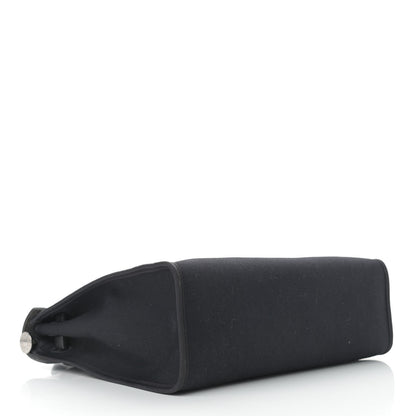 Hermes Military Toile Vache Hunter Herbag Zip PM 31 Black 5 of 11