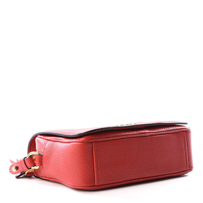 Prada Vitello Phenix Flap Crossbody Rosso 3 of 8