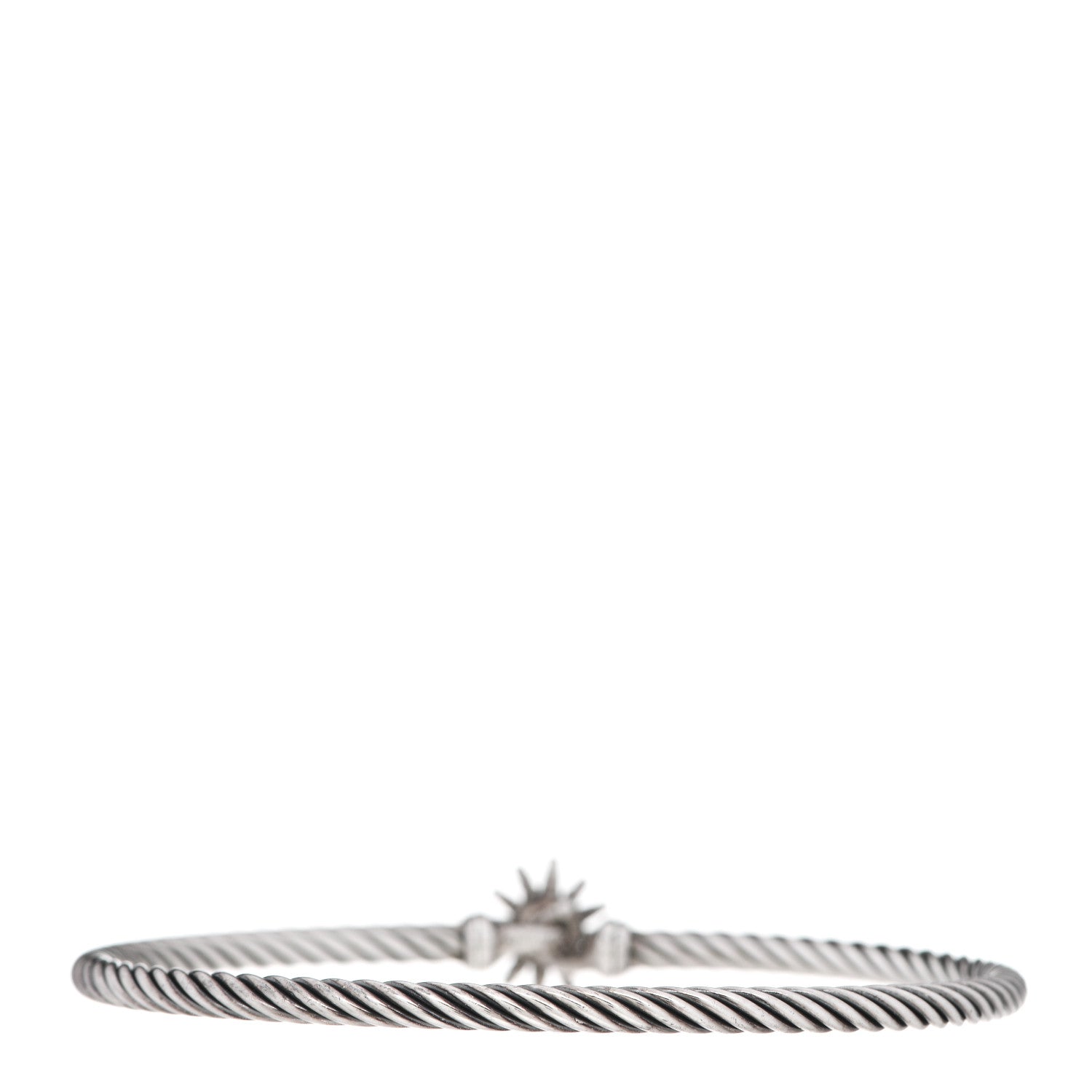 David Yurman Sterling Silver Diamond Starburst Bracelet 2 of 4