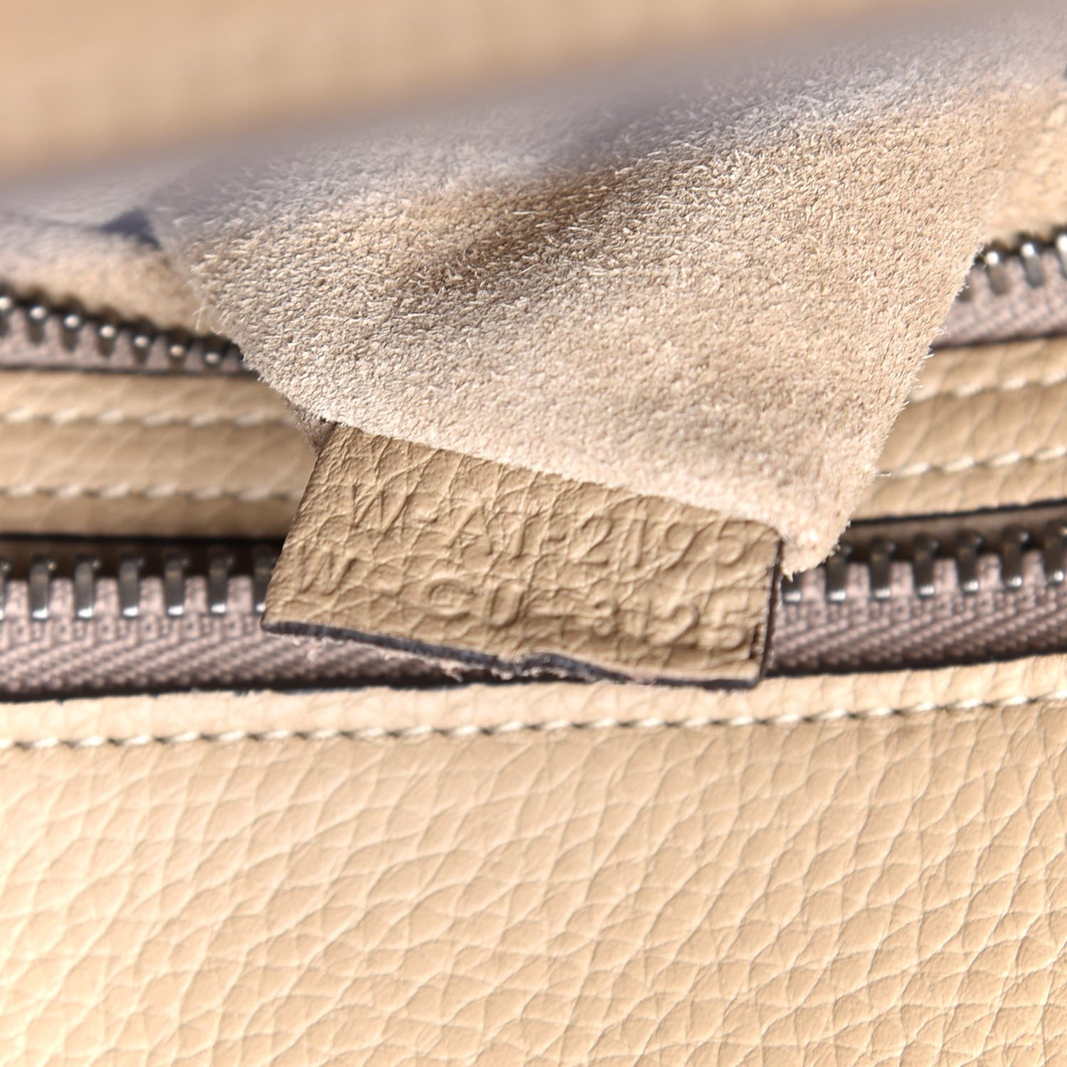 Celine Drummed Calfskin Micro Luggage Dune 8 of 8