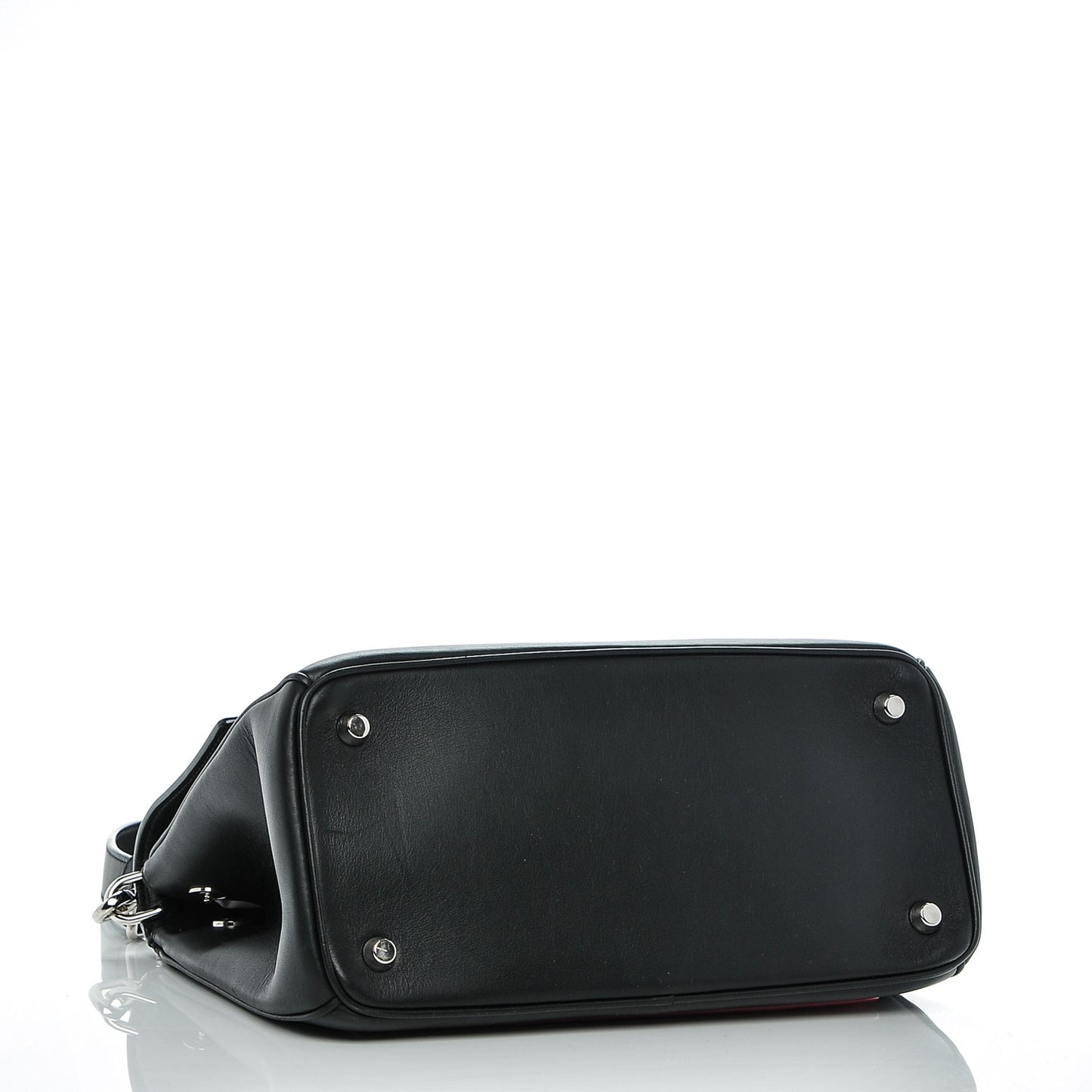 Smooth Calfskin Small Bi-Color Be Dior Flap Black Pink