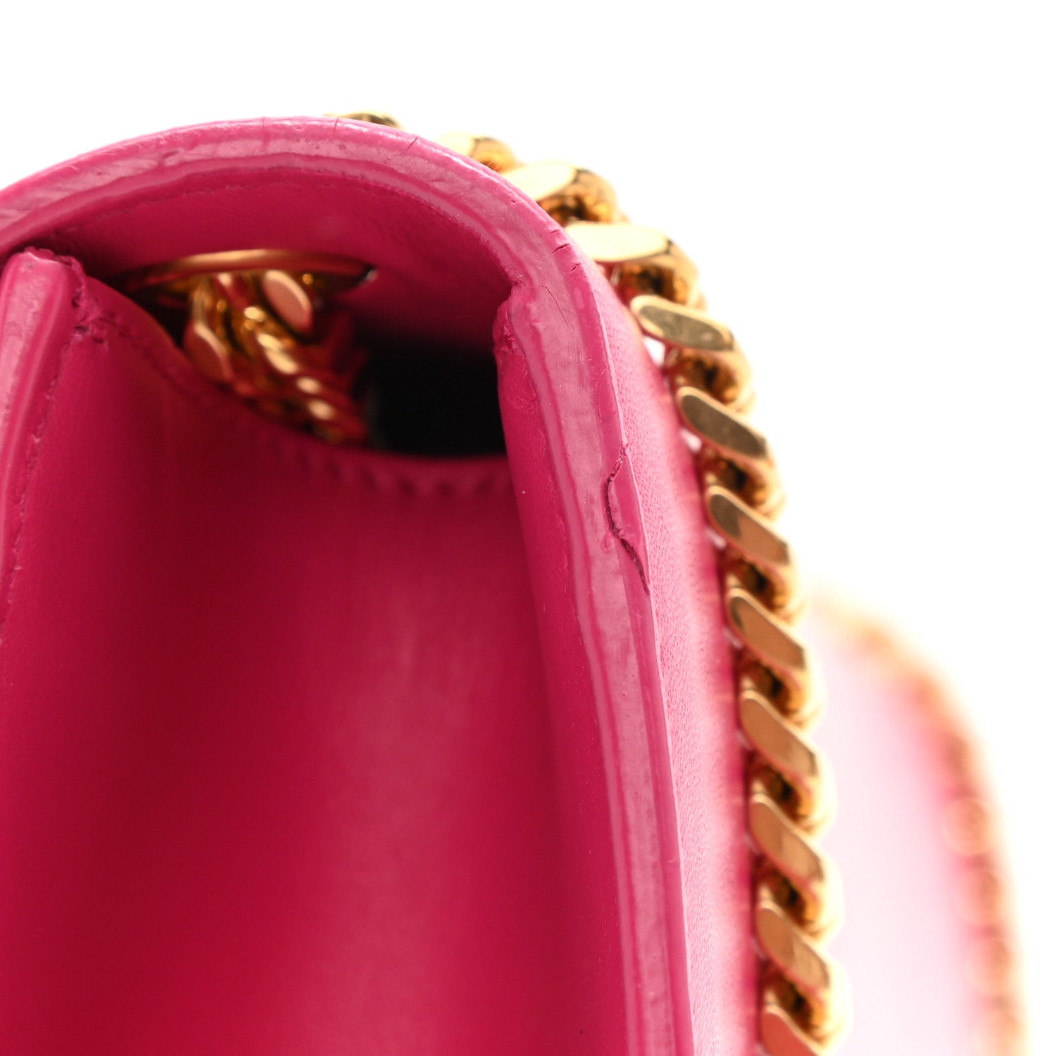 Saint Laurent Smooth Calfskin Medium Classic Monogram Kate Tassel Satchel Fuchsia 12 of 15