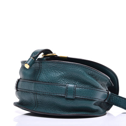 Chloe Calfskin Mini Marcie Round Crossbody Bag Teal 8 of 9