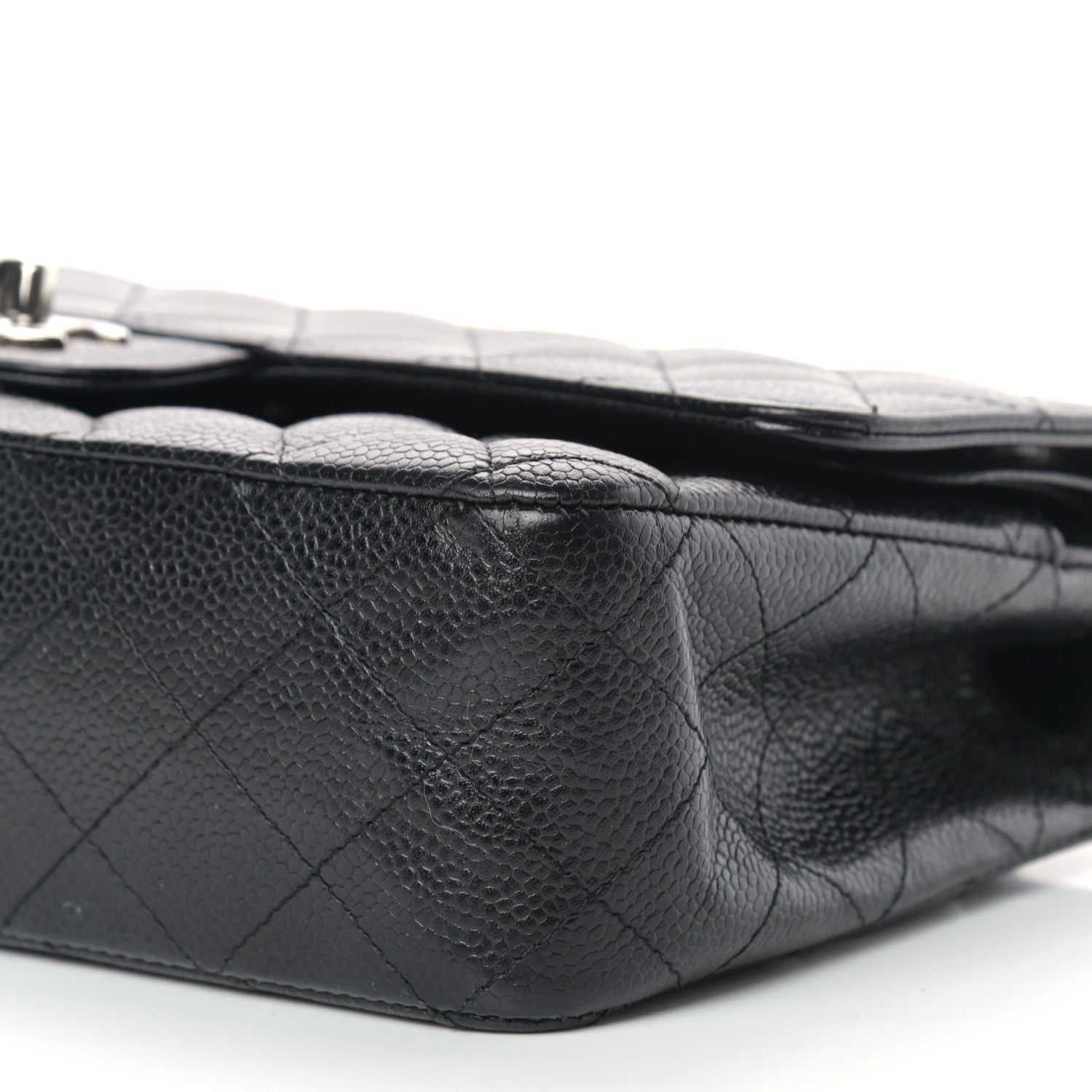 Chanel Caviar Quilted Medium Double Flap Black 9 of 14