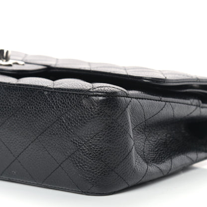 Chanel Caviar Quilted Medium Double Flap Black 9 of 14