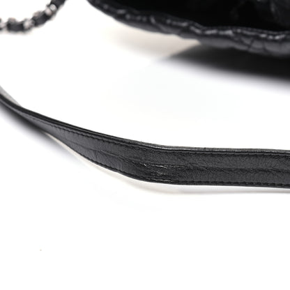 Chanel Metallic Crackled Calfskin Quilted Large Big Bang Hobo Black 22 of 22