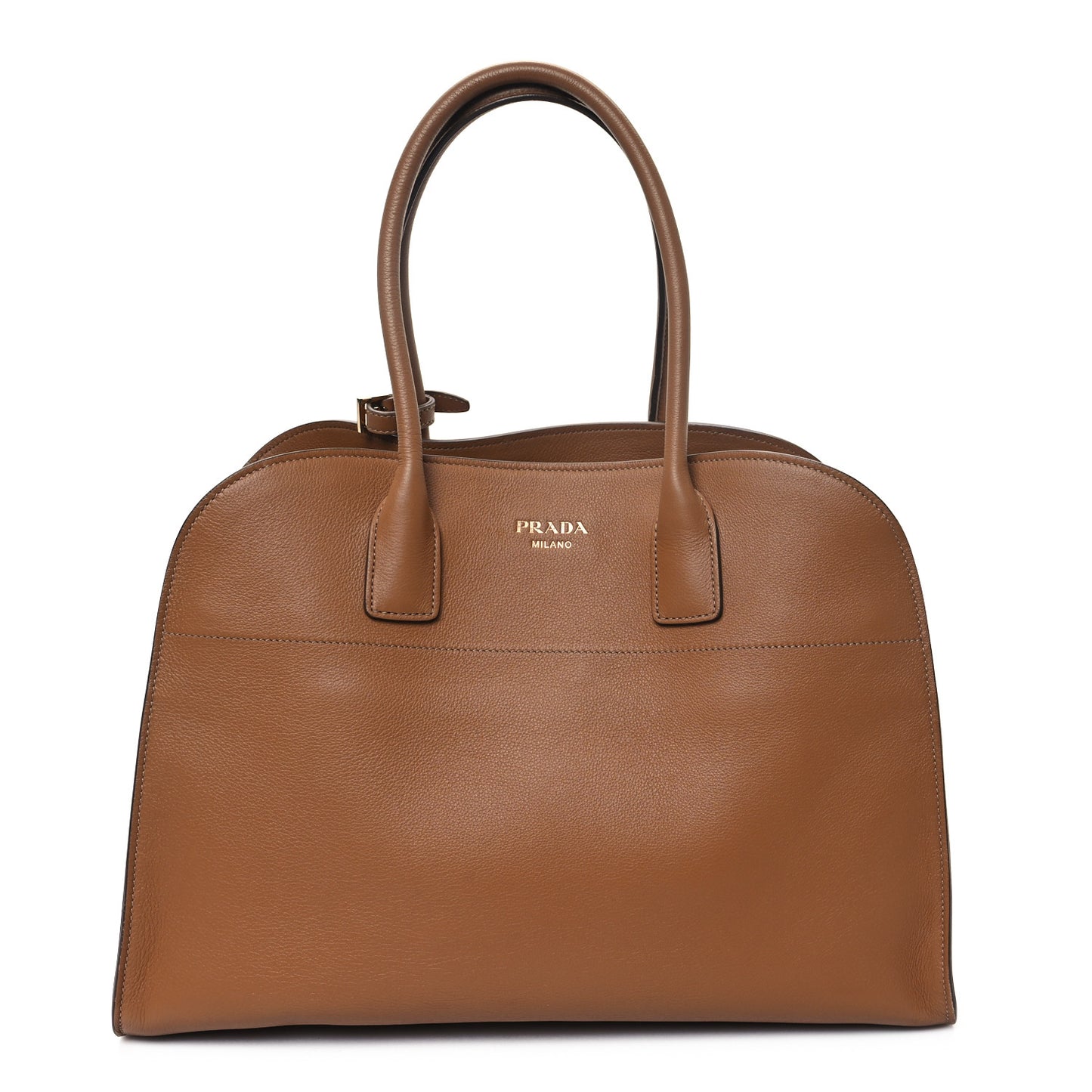 Soft Grain Calfskin Large Tote Bag Caramel