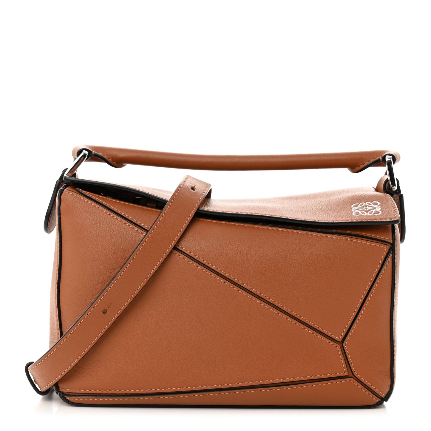 Calfskin Small Puzzle Bag Tan