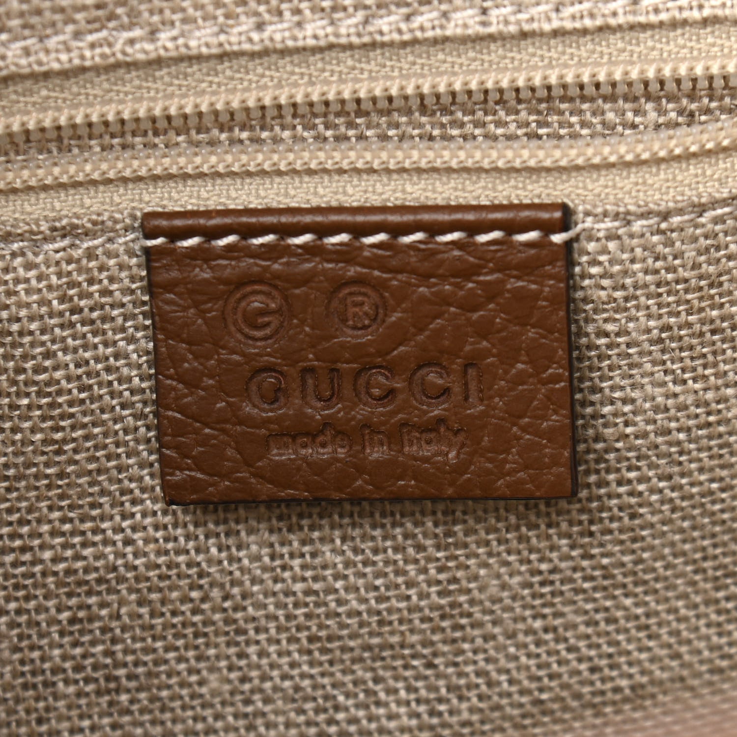 Gucci Monogram Small Bree Tote Beige Tabacco 6 of 10