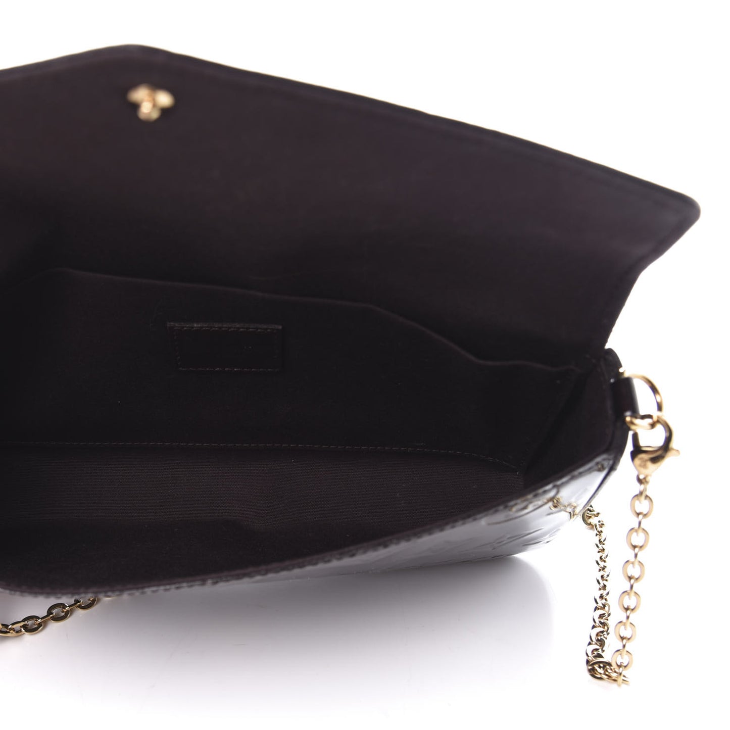 Vernis Pochette Felicie Chain Wallet Amarante